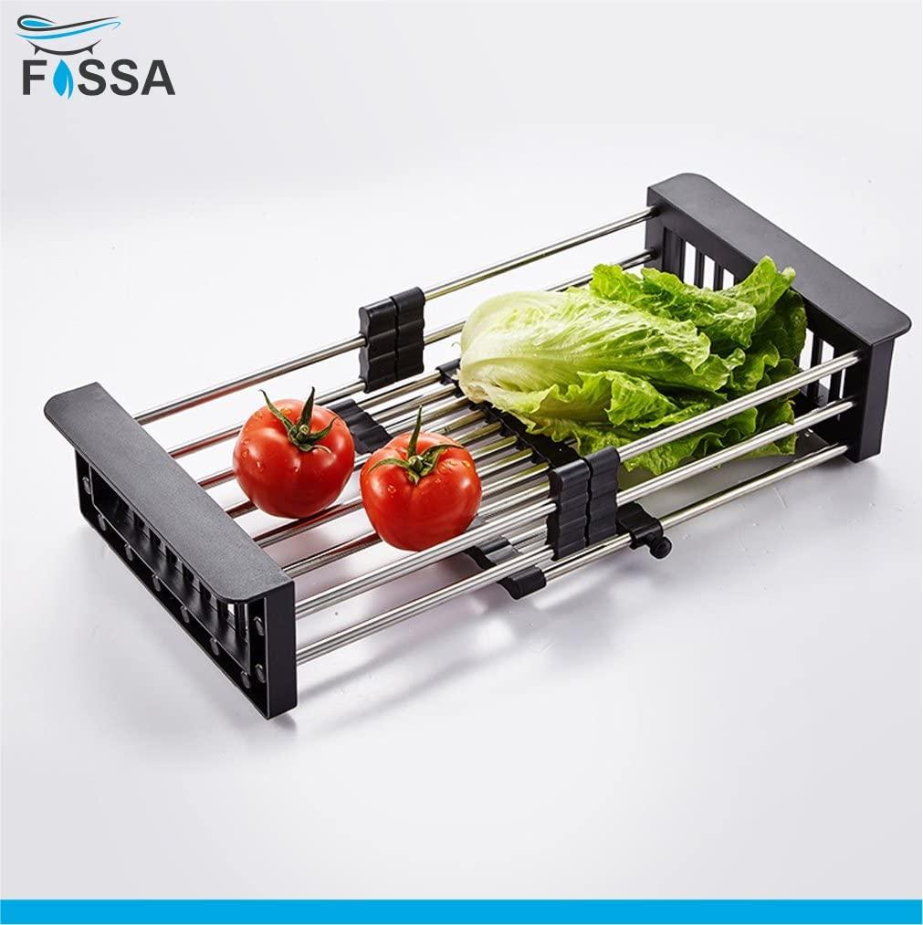 Fossa 20 inch Sink Strainer Drain Telescopic Drain Basket with Adjustable Kitchen Drain Basket
